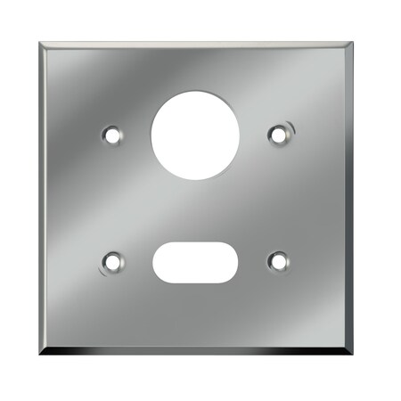 Sloan EL151 Polished Chrome Plate 2 Gang 4 1/2 Square Etch 0305151PK